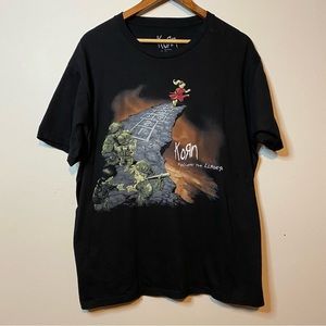 Korn Follow The Leader Album Cover Metal Band T Shirt Size XL
